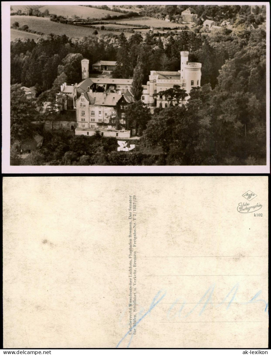 Ansichtskarte  Luftbilder / Überflugkarte - Schloß 1939 - Unclassified