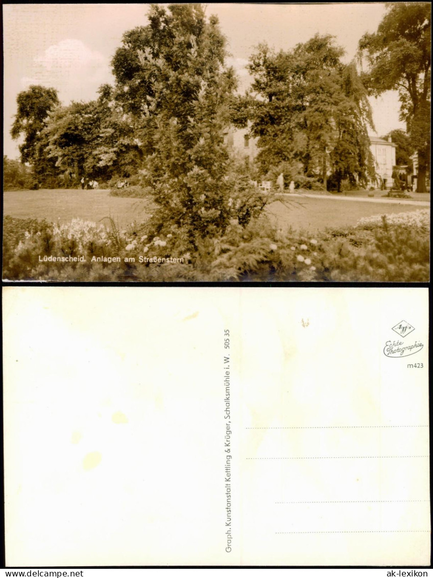 Ansichtskarte Lüdenscheid Anlagen Am Straßenstern 1953 - Luedenscheid