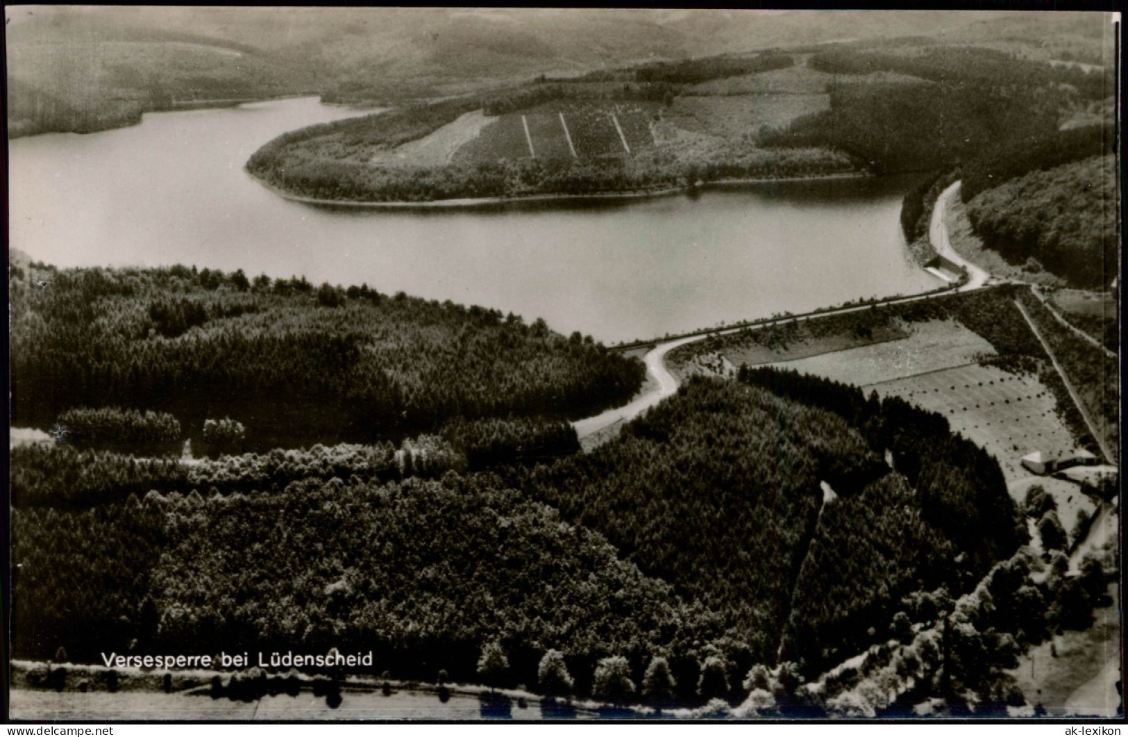 Ansichtskarte Meinerzhagen Luftbild Versetalsperre 1961 - Meinerzhagen