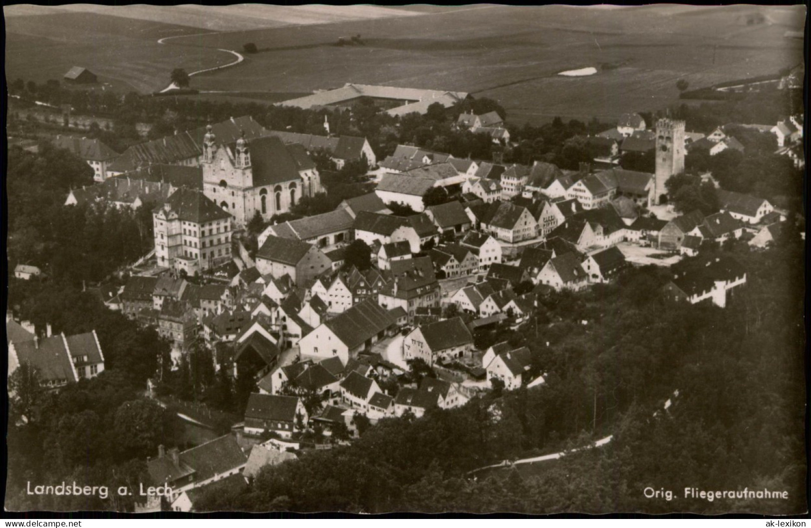 Ansichtskarte Landsberg Am Lech Luftbild Fliegeraufnahme 1940 - Landsberg