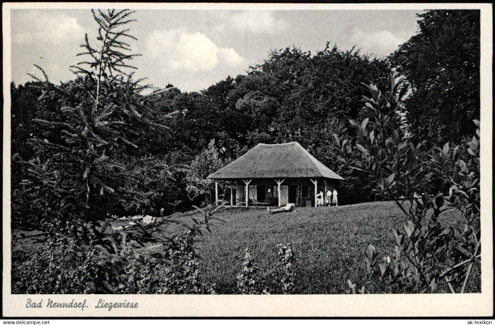 Ansichtskarte Bad Nenndorf Liegewiese, Pavillon 1957 - Bad Nenndorf