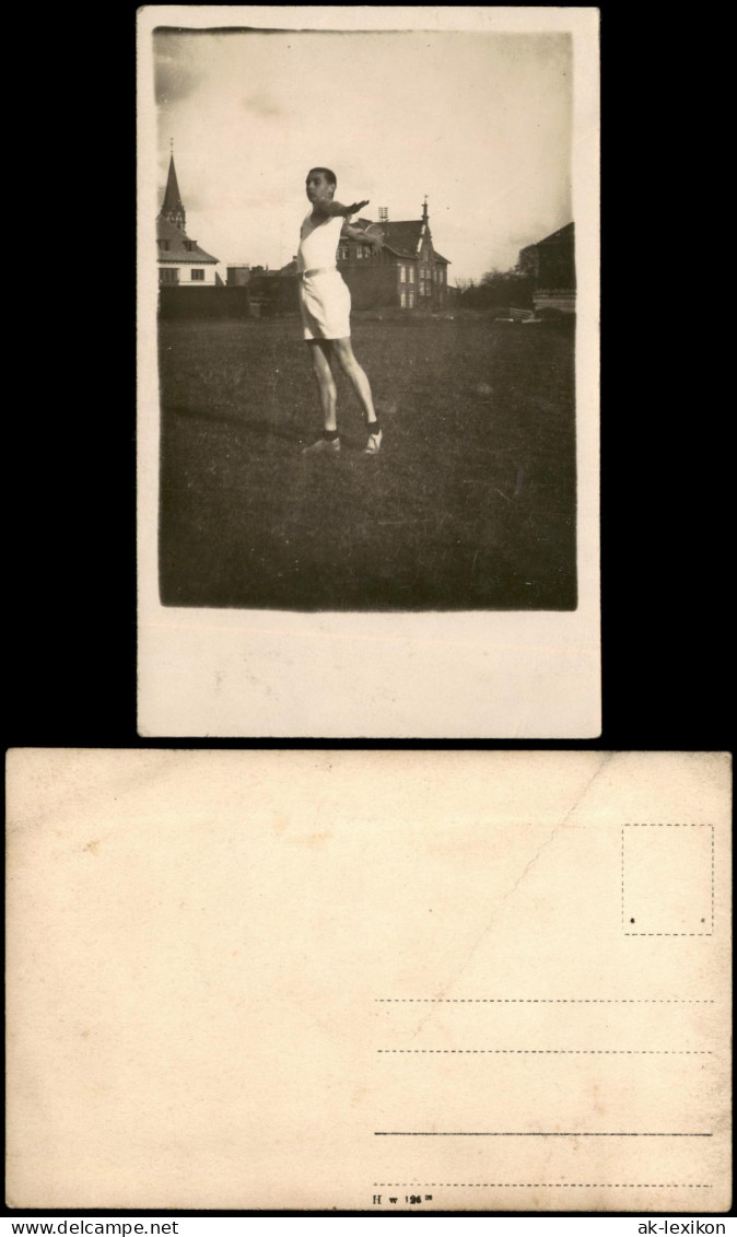 Menschen Soziales Leben, Foto Eines Mannes Beim Freizeit-Sport 1920 Privatfoto - Sin Clasificación