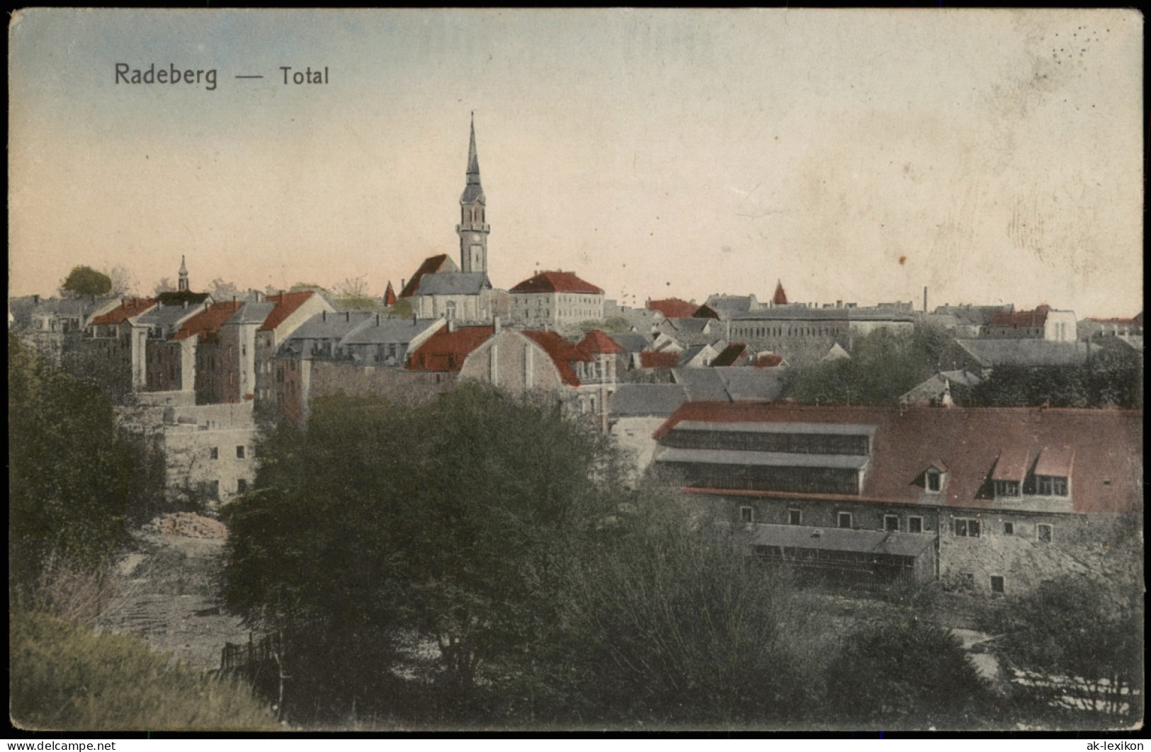 Ansichtskarte Radeberg Stadtpartie 1912 - Radeberg