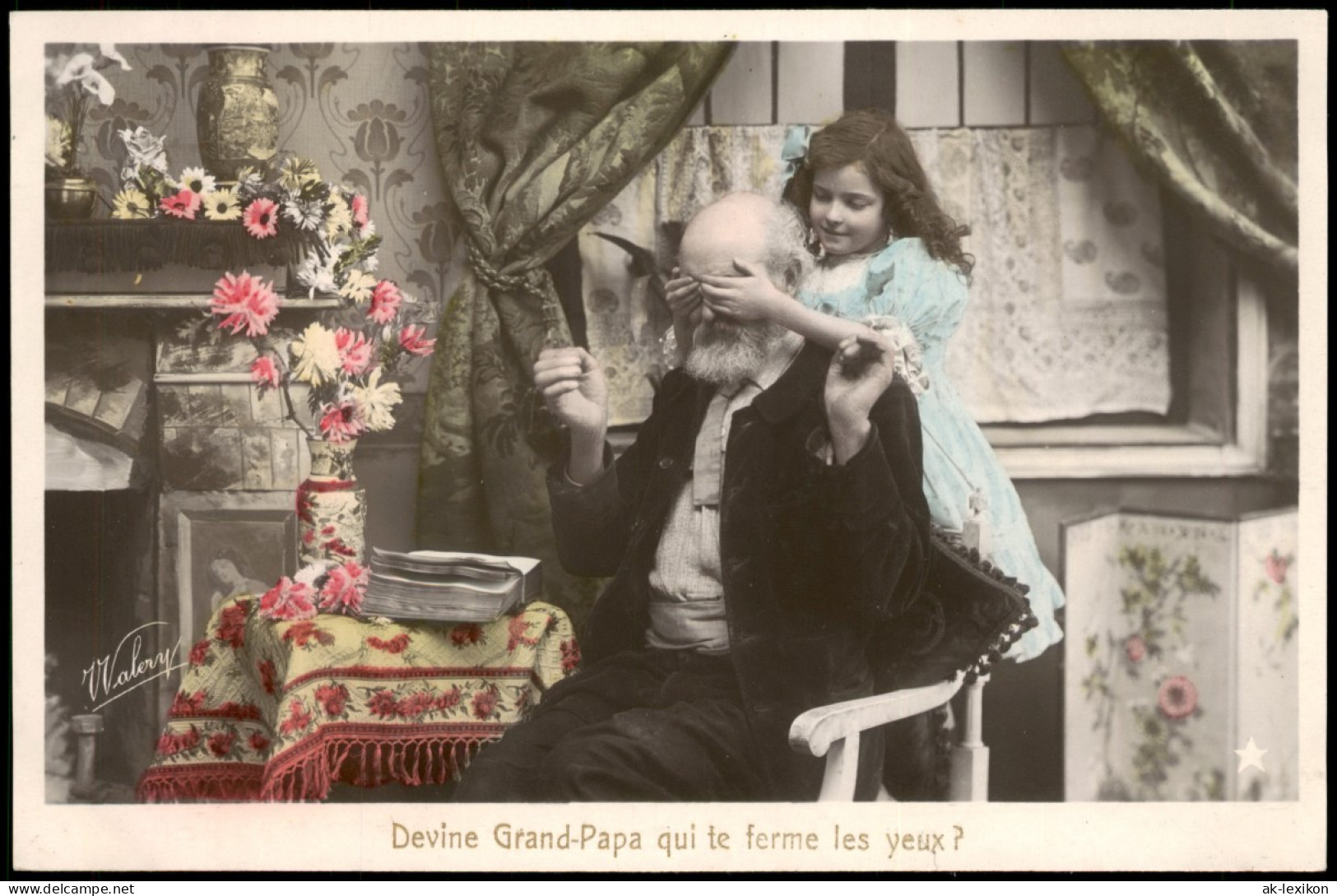 Fotokunst Frankreich: Devine Grand-Papa Qui Te Ferme Les Yeux? 1910 - Unclassified