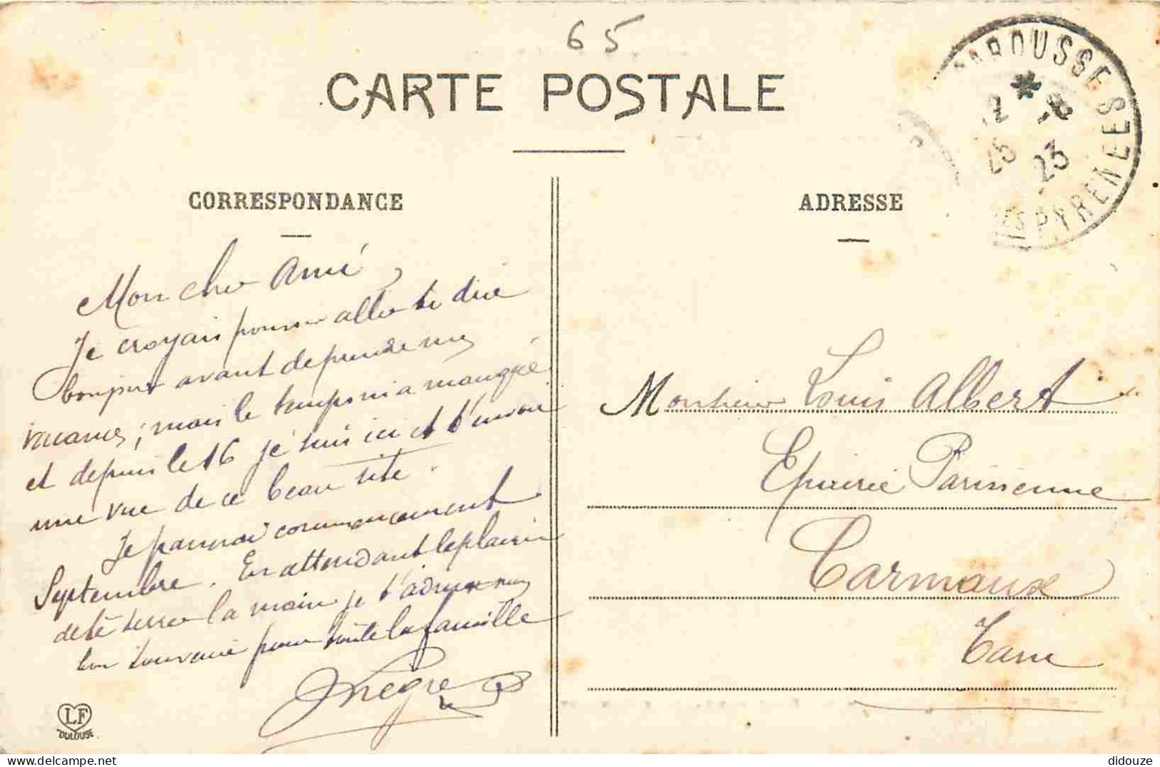 31 - Barbazan - Un Coin Du Parc Pendant Le Concert - Animée - CPA - Oblitération Ronde De 1923 - Voir Scans Recto-Verso - Barbazan