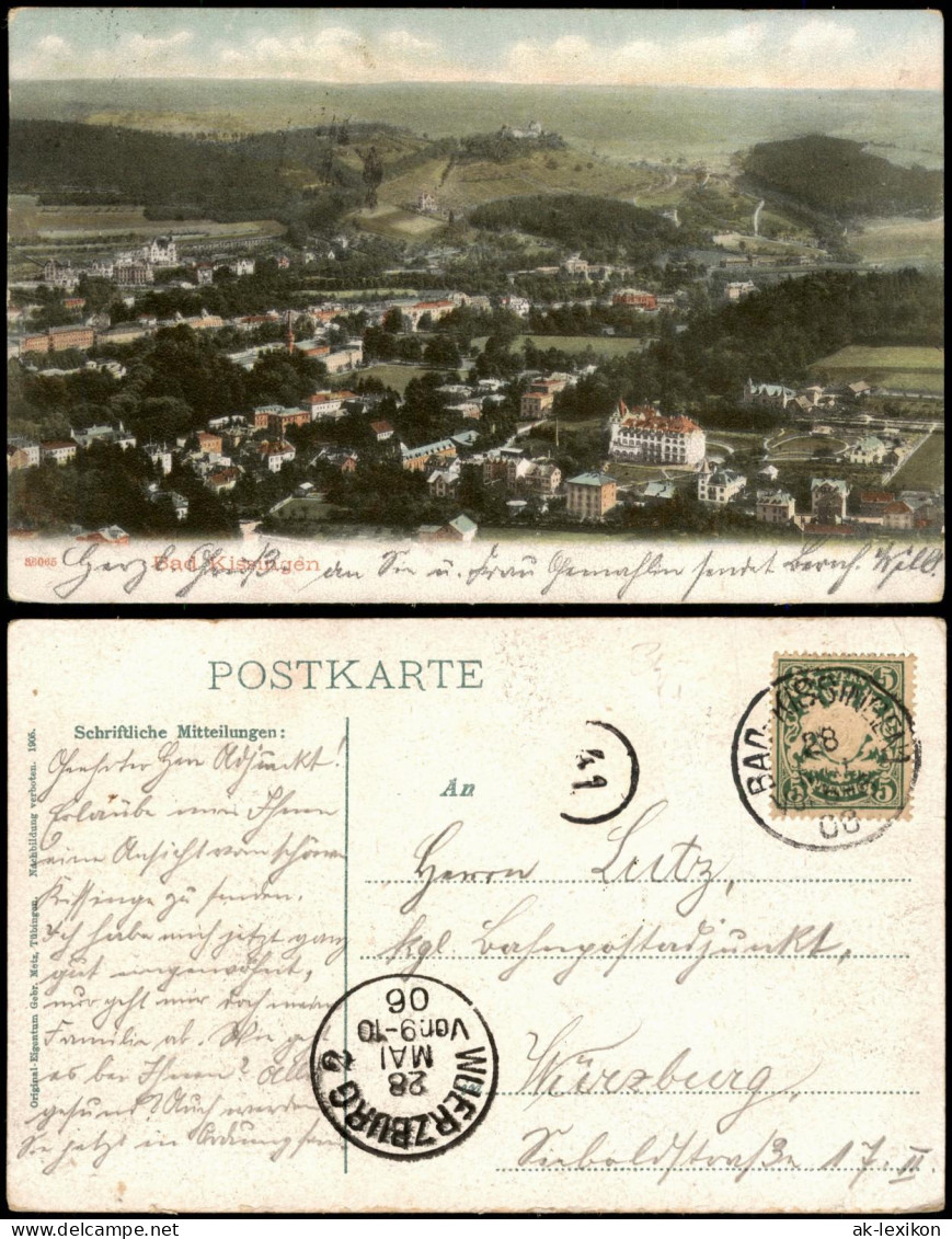 Ansichtskarte Bad Kissingen Blick über Die Stadt 1906 - Bad Kissingen