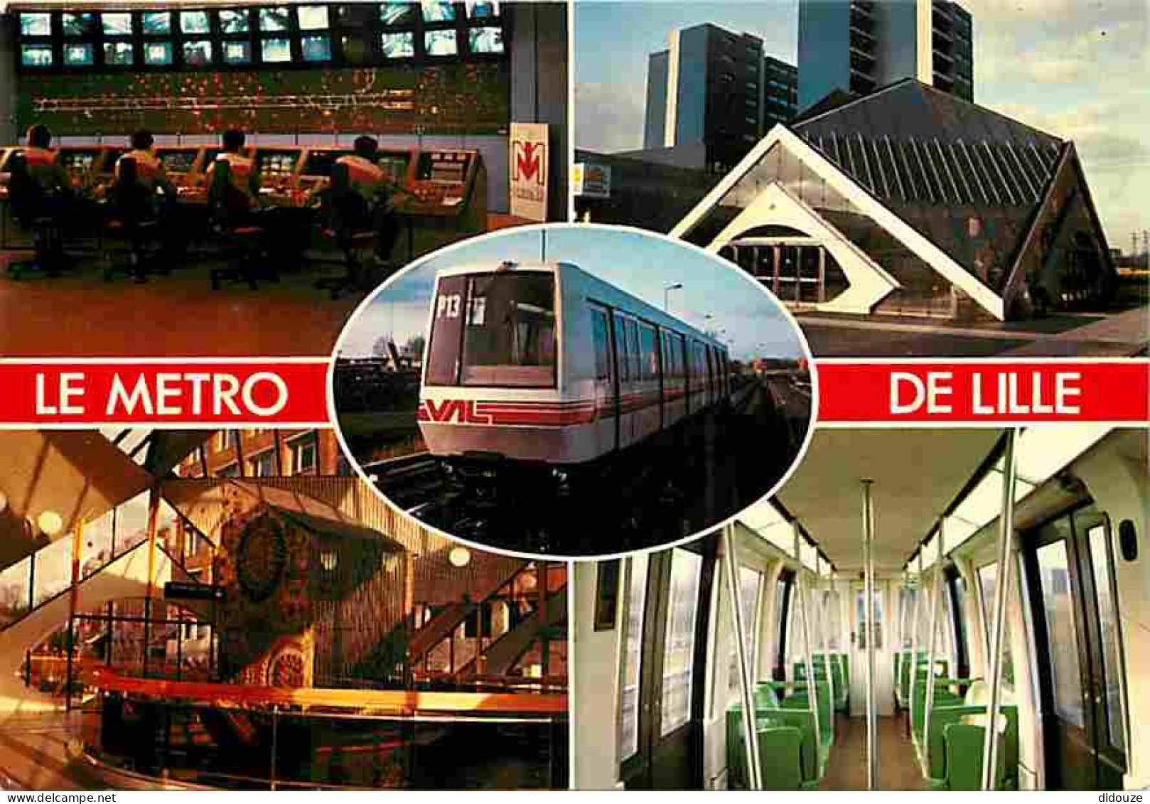 Trains - Métro - Métro De Lille - Multivues - CPM - Voir Scans Recto-Verso - Metro
