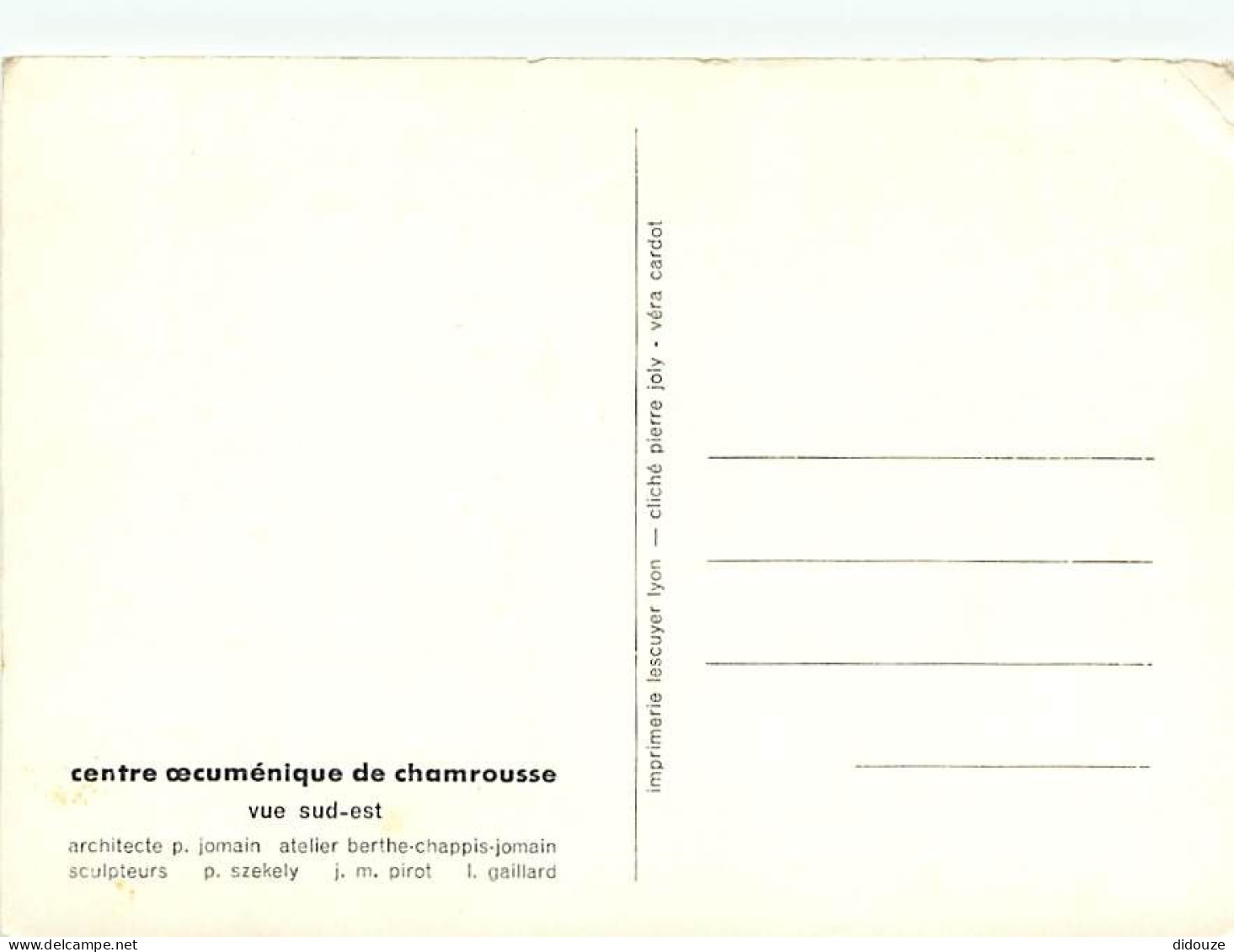 38 - Chamrousse - Centre œcuménique De Chamrousse - Vue Sud-est - Hiver - Neige - CPSM Grand Format - Etat Pli Visible - - Chamrousse