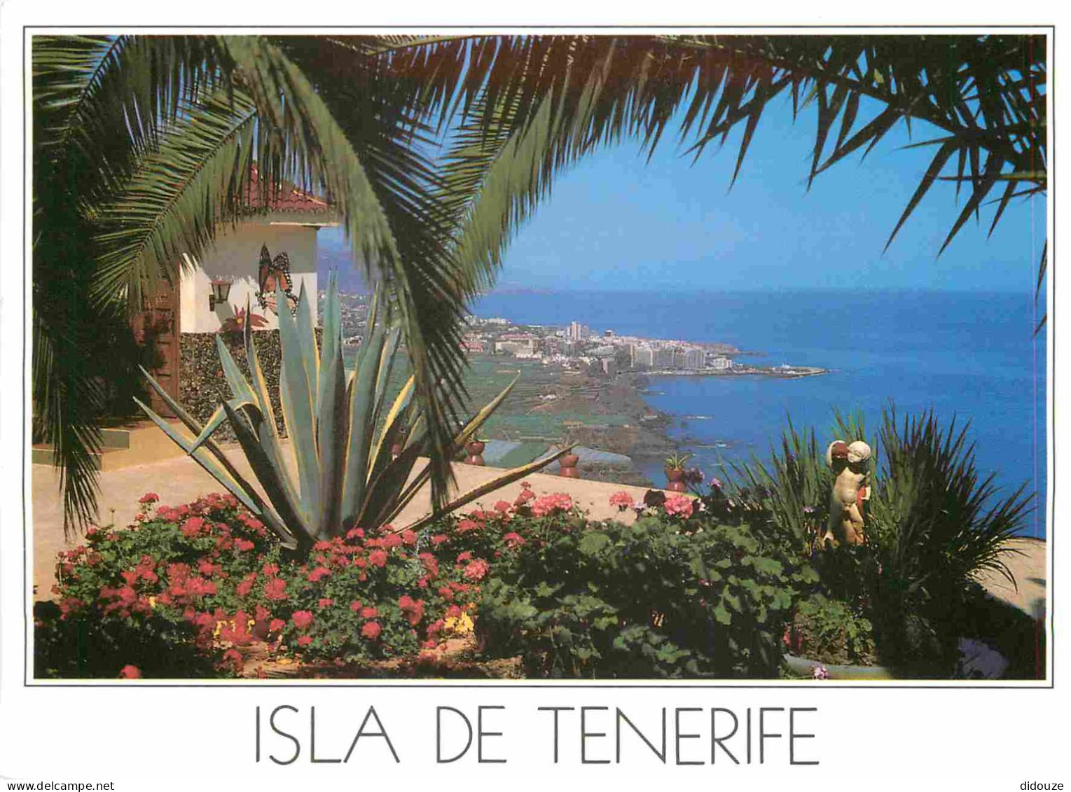 Espagne - Espana - Islas Canarias - Tenerife - Puerto De La Cruz - Exoticos Jardines Y El Azul Del Océano Engarzan Como  - Tenerife