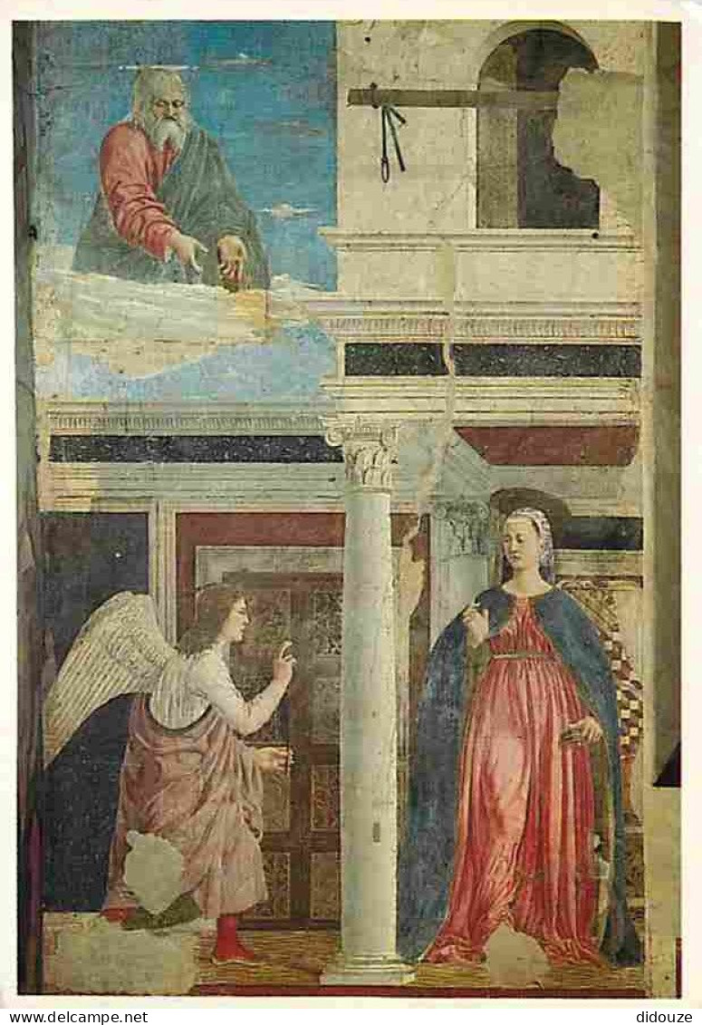 Art - Peinture Religieuse - Piero Della Francesca - Annuncio A La Madonna - CPM - Voir Scans Recto-Verso - Tableaux, Vitraux Et Statues