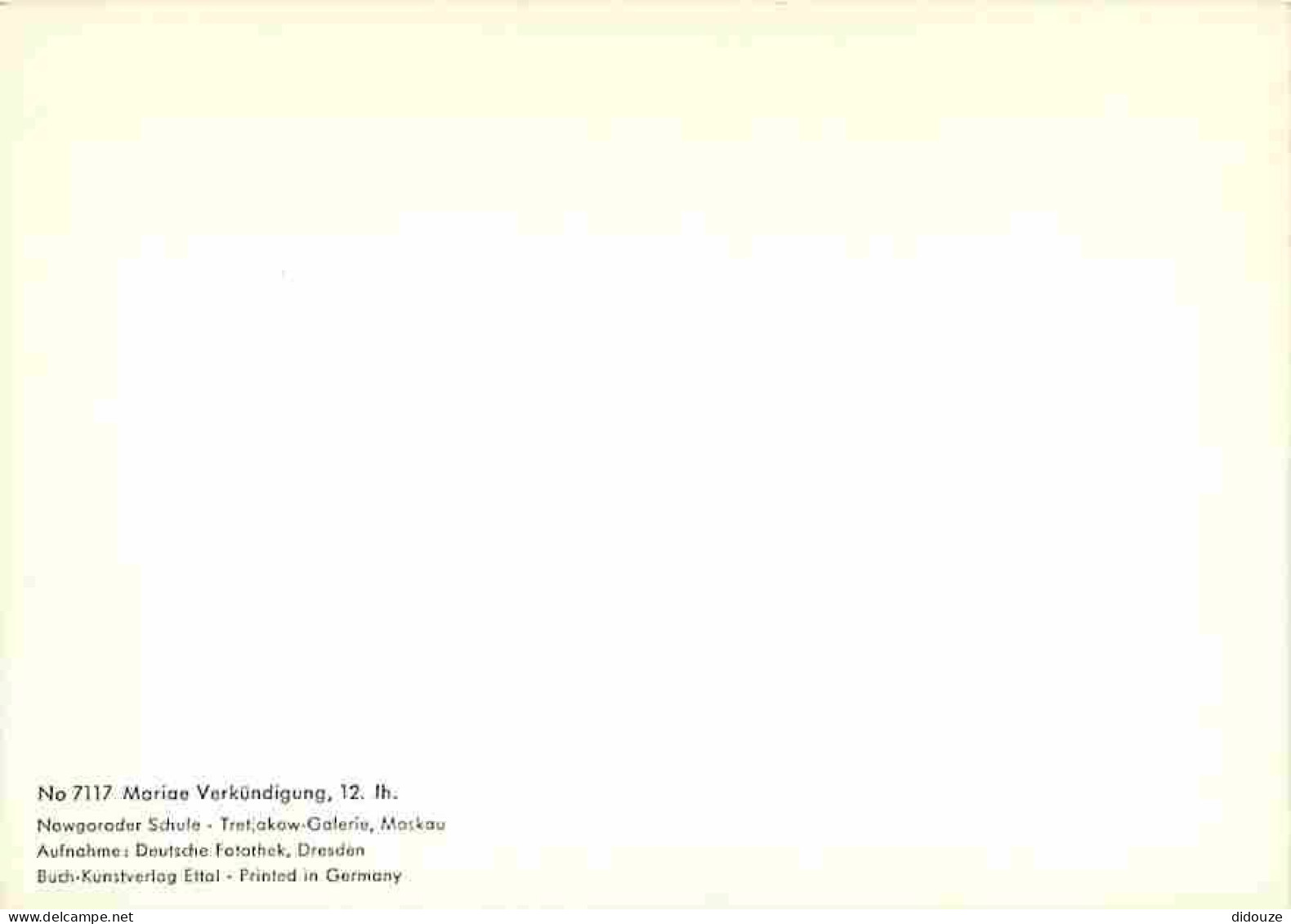 Art - Peinture Religieuse - Mariae Verkundigung - Nowgoroder Schule - Tretjakow-Galerie - Moskau - Carte Neuve - CPM - V - Tableaux, Vitraux Et Statues