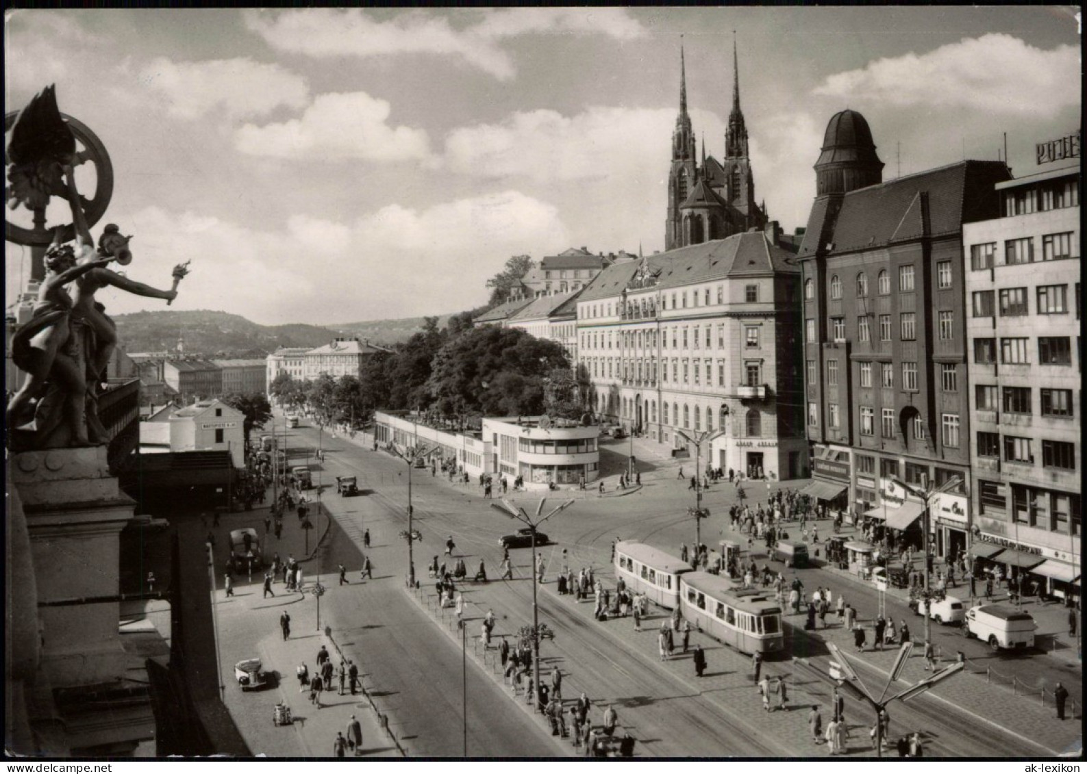 Brünn Brno Platz Der  Armee Náměstí Ceskoslovenské Armády 1962 - Tschechische Republik