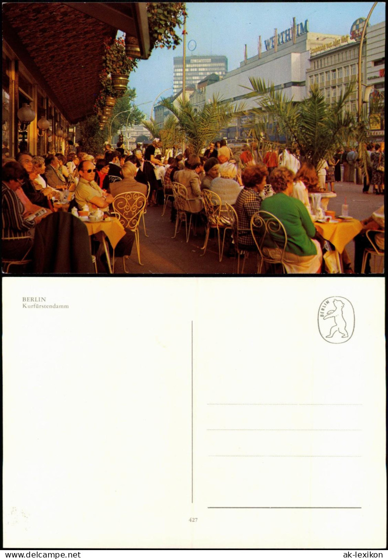 Charlottenburg-Berlin Kurfürstendamm Straßen Café Am Wertheim Kaufhaus 1970 - Charlottenburg