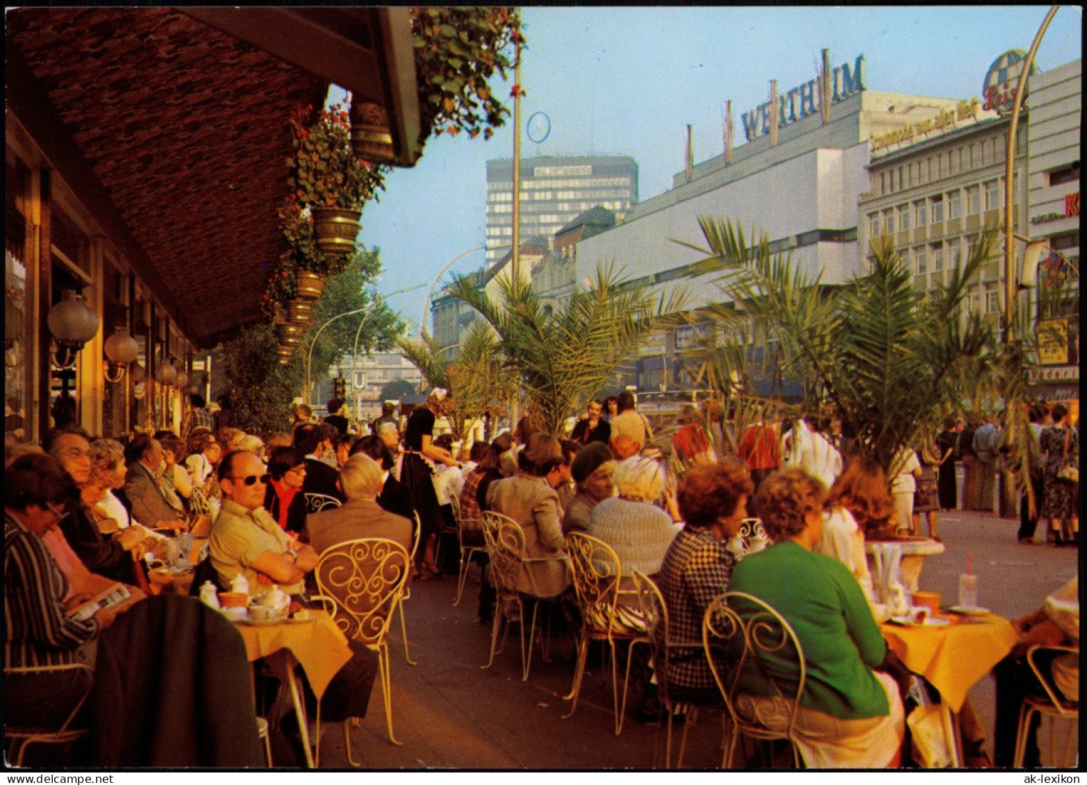 Charlottenburg-Berlin Kurfürstendamm Straßen Café Am Wertheim Kaufhaus 1970 - Charlottenburg