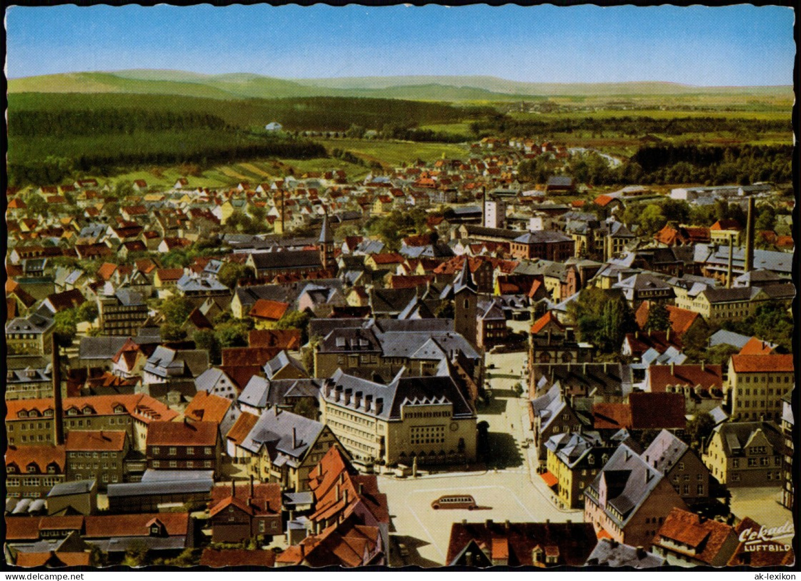 Ansichtskarte Villingen-Schwenningen Luftbild Schwenningen Am Neckar 1959 - Villingen - Schwenningen