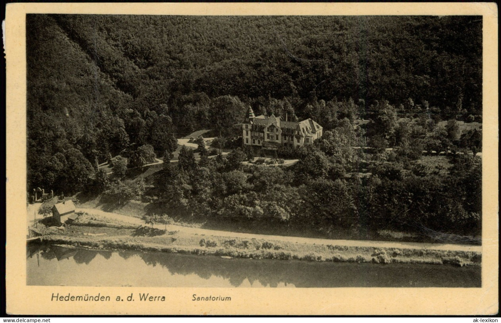 Hedemünden-Hann. Münden Panorama-Ansicht Blick Auf Das Sanatorium 1950 - Hannoversch Muenden