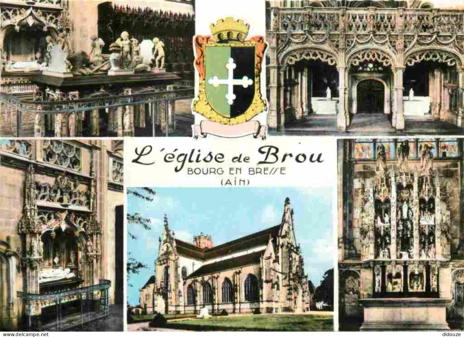 01 - Bourg En Bresse - Eglise De Brou - Intérieur De L'Eglise De Brou - Multivues - Mention Photographie Véritable - Car - Brou - Iglesia