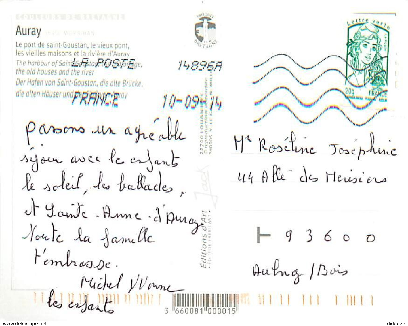 56 - Auray - Multivues - CPM - Voir Scans Recto-Verso - Auray