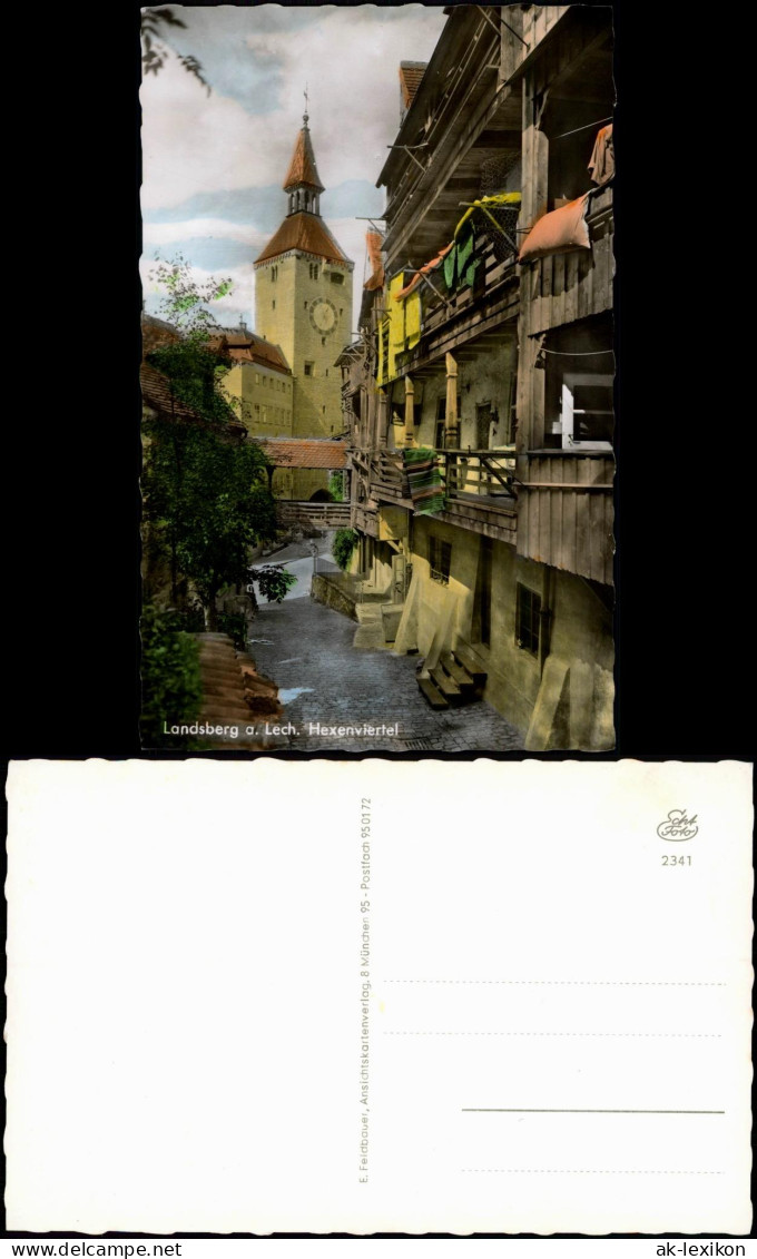 Ansichtskarte Landsberg Am Lech Hexenviertel Colorfotokarte 1962 - Landsberg