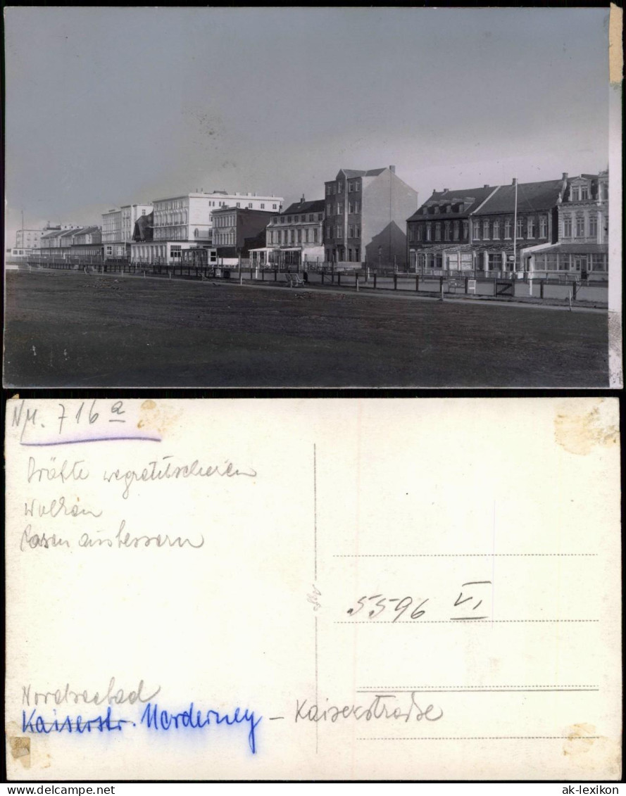 Ansichtskarte Norderney Friedrichstrasse - Fotokarte 1937 - Norderney