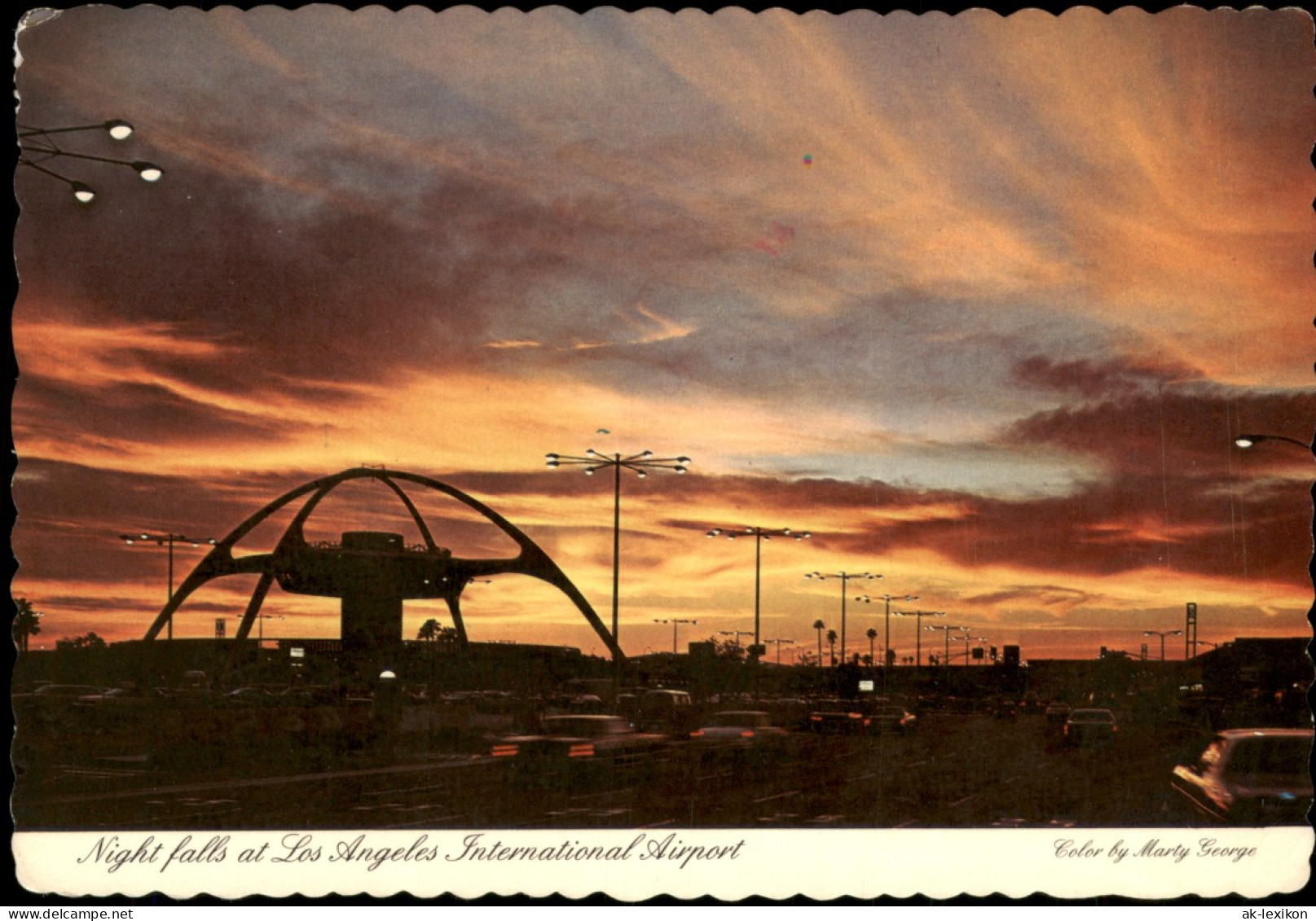 Los Angeles Airport (Flughafen) Night Falls  
International Airport 1980 - Autres & Non Classés