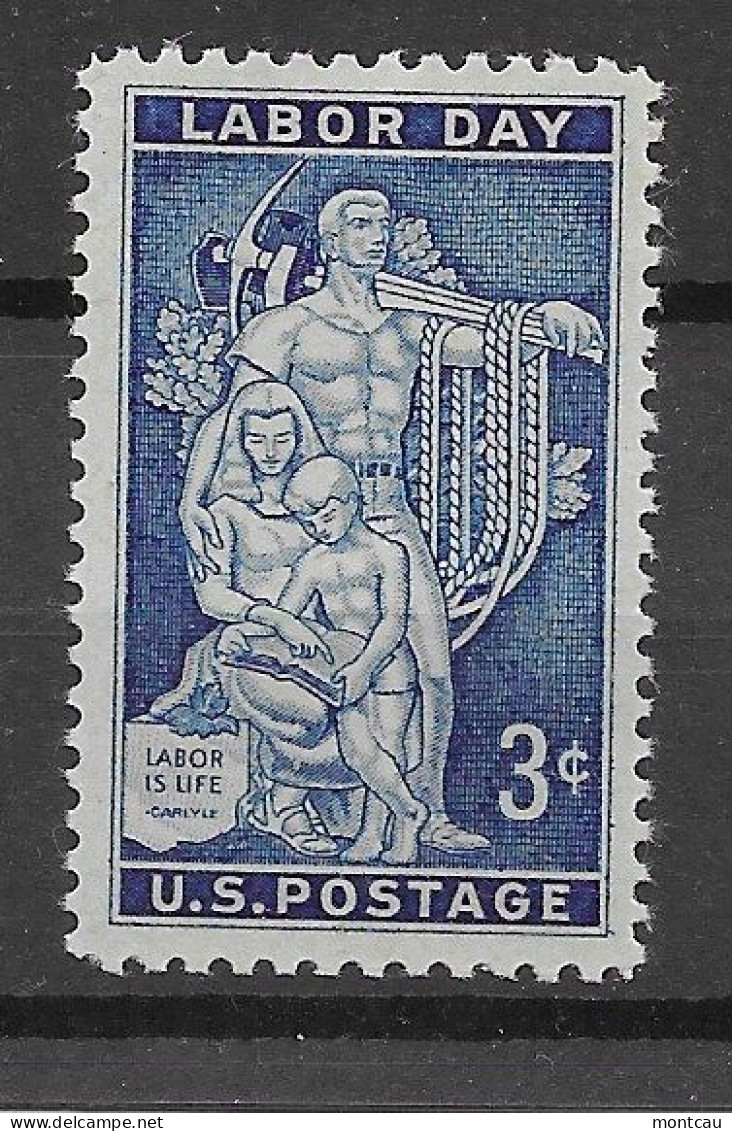 USA 1956.  Labor Day Sc 1082  (**) - Unused Stamps