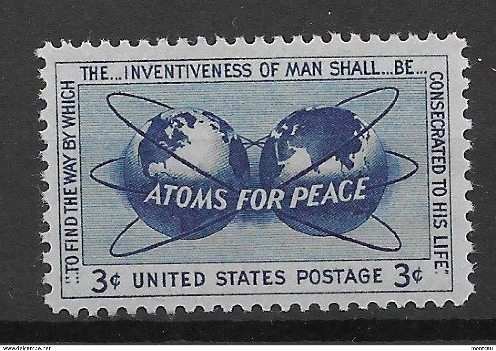 USA 1955.  Atoms For Peace Sc 1070  (**) - Neufs