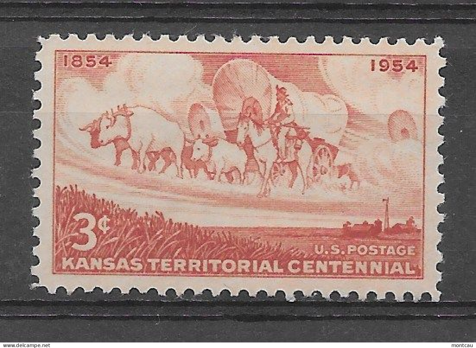 USA 1954.  Kansas Sc 1061  (**) - Unused Stamps