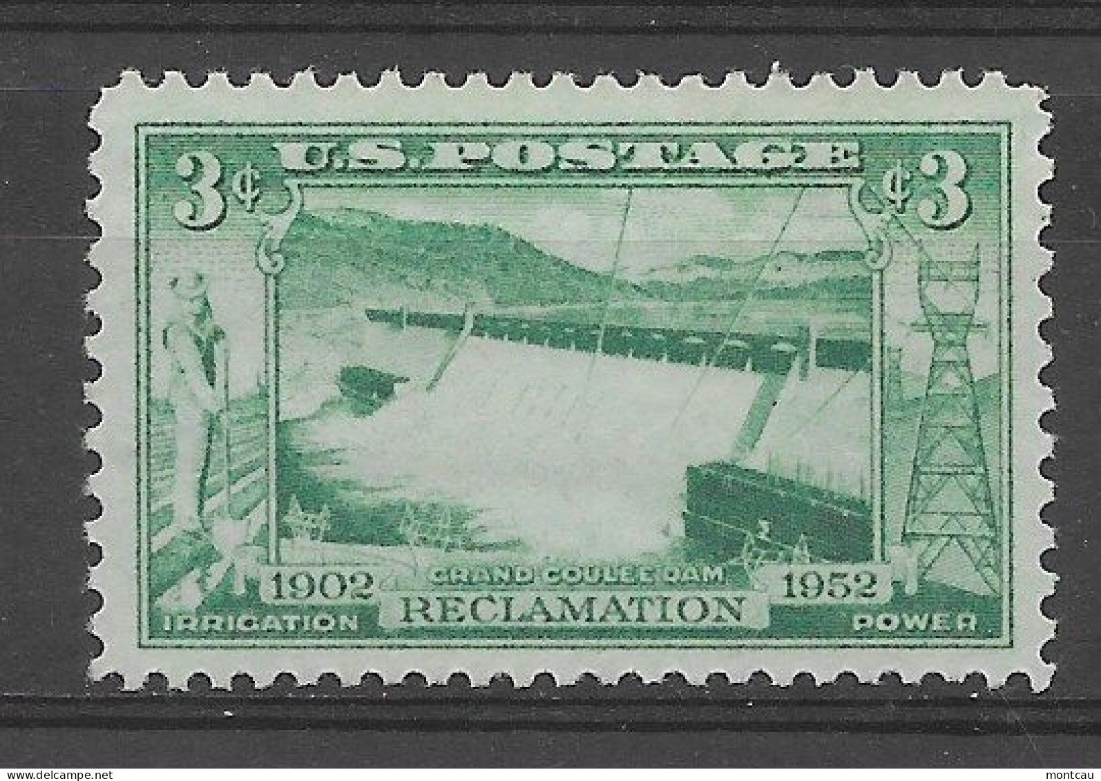 USA 1952.  Granf Coulee Sc 1009  (**) - Neufs