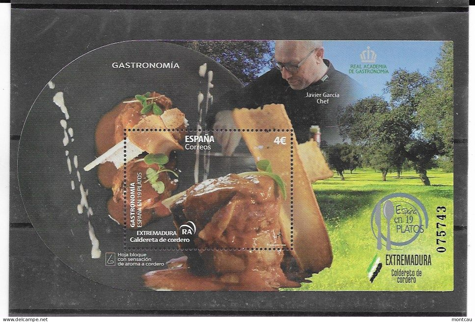 España 2020.  Gastronomia    (**) - Unused Stamps