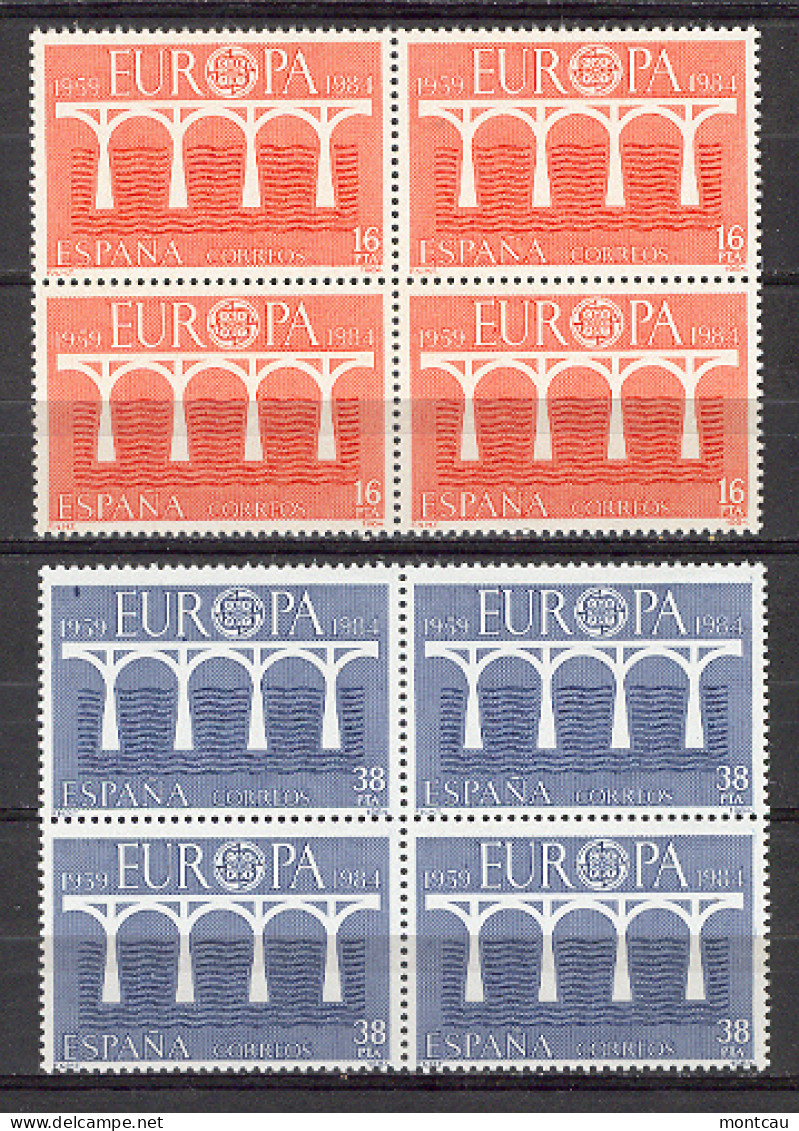 Spain 1984 - Europa Ed 2756-57 Bloque (**) - Nuovi