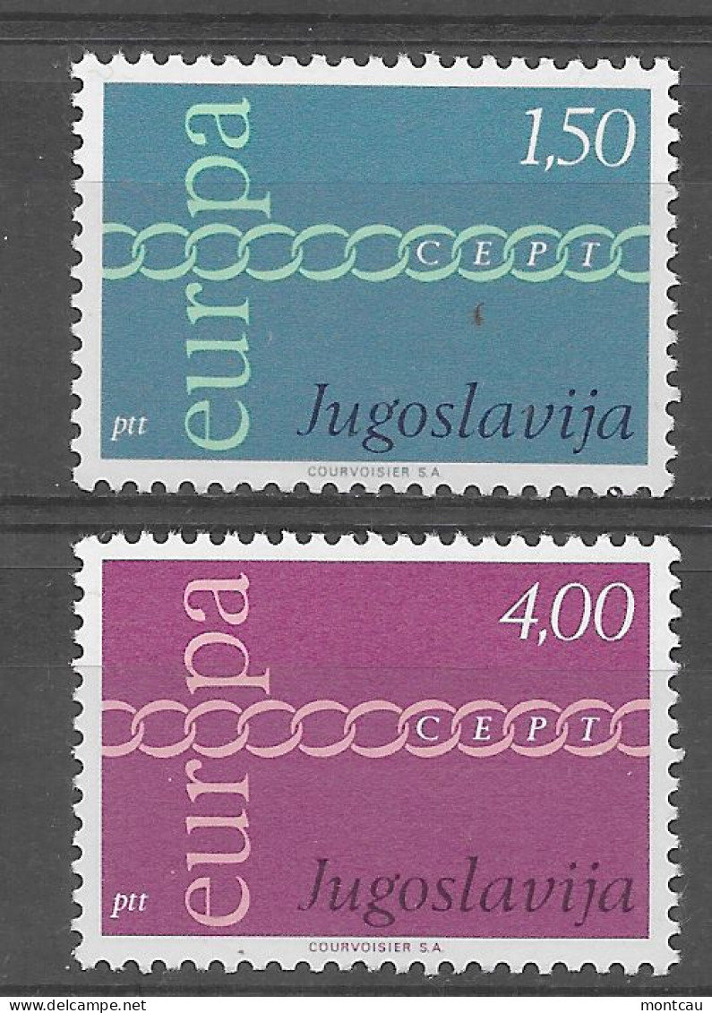 Yugoslavia 1971.  Europa Mi 1416-17  (**) - Nuovi