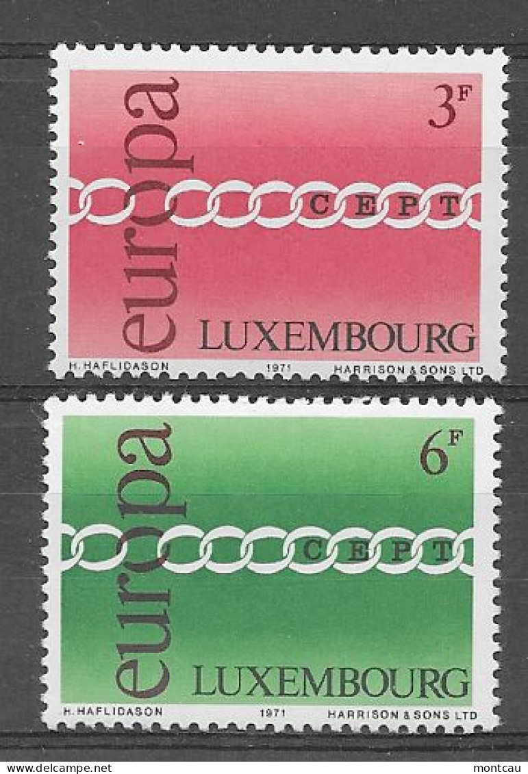 Luxembourg 1971.  Europa Mi 824-25  (**) - Nuovi