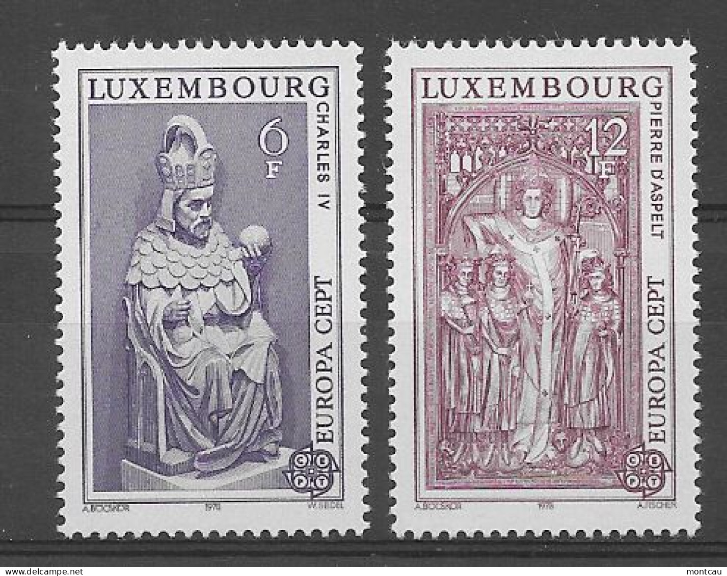 Luxembourg 1978.  Europa Mi 967-68  (**) - Unused Stamps