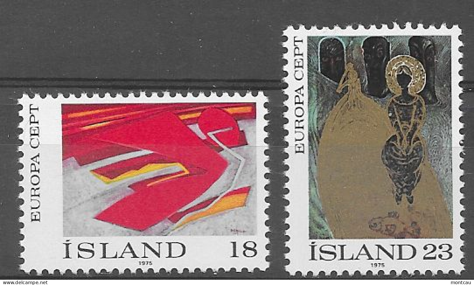 Islandia 1975.  Europa Mi 502-03  (**) - Unused Stamps