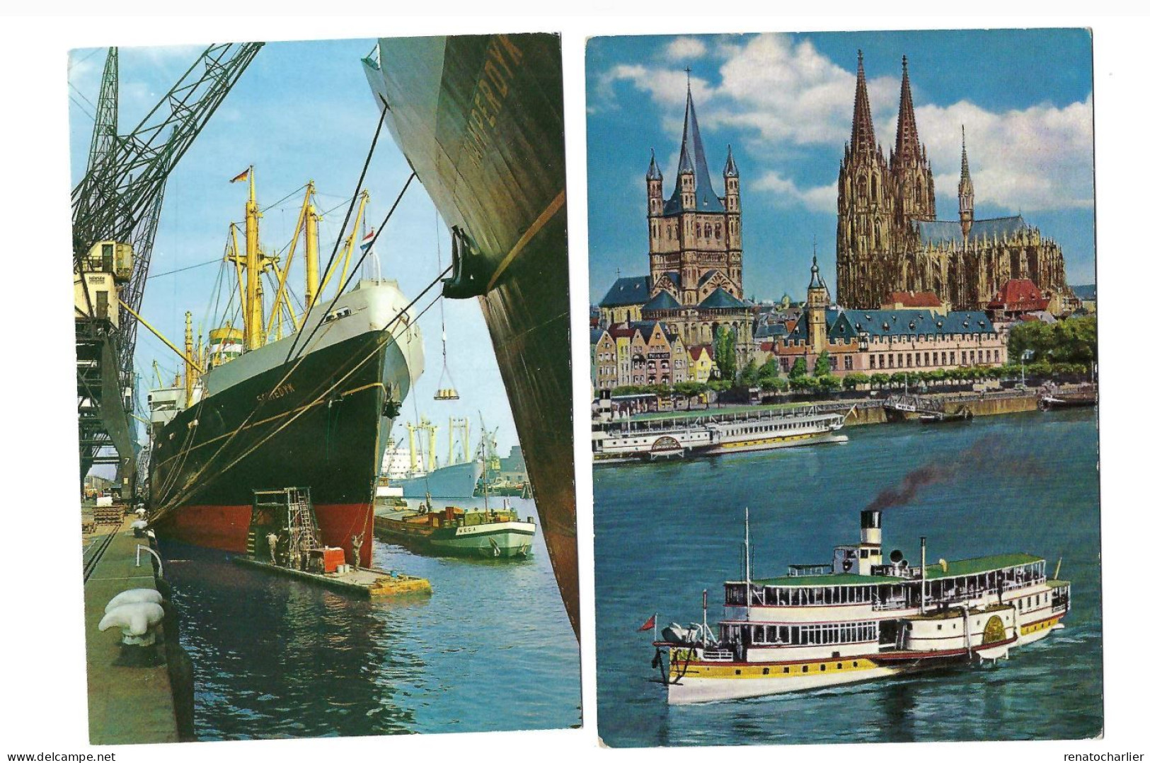 Lot De 8 Cartes Postales"Bateaux". - Colecciones Y Lotes