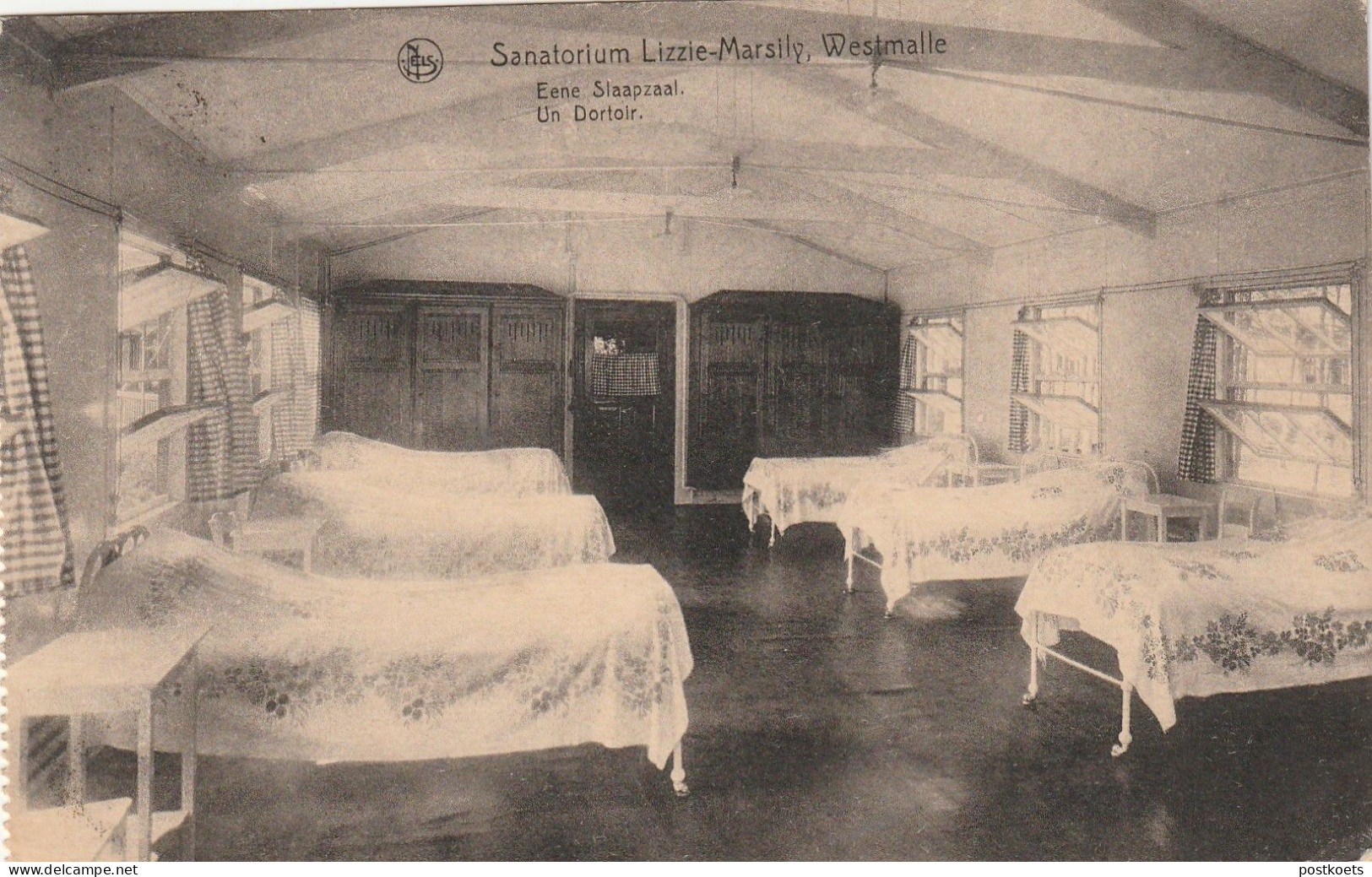 Sanatorium Lizzie, Westmalle, Een Slaapzaal, Un Dortoir, , 2 Scans - Andere & Zonder Classificatie