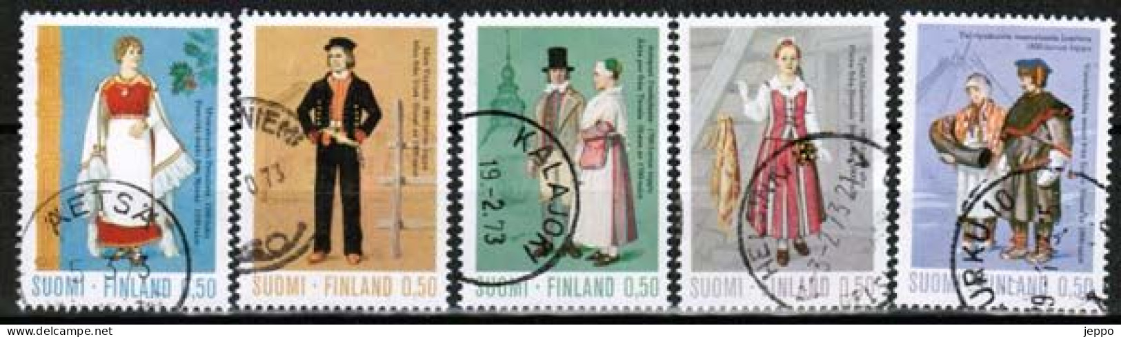 1972 Finland, National Costumes Complete Set Used. - Used Stamps