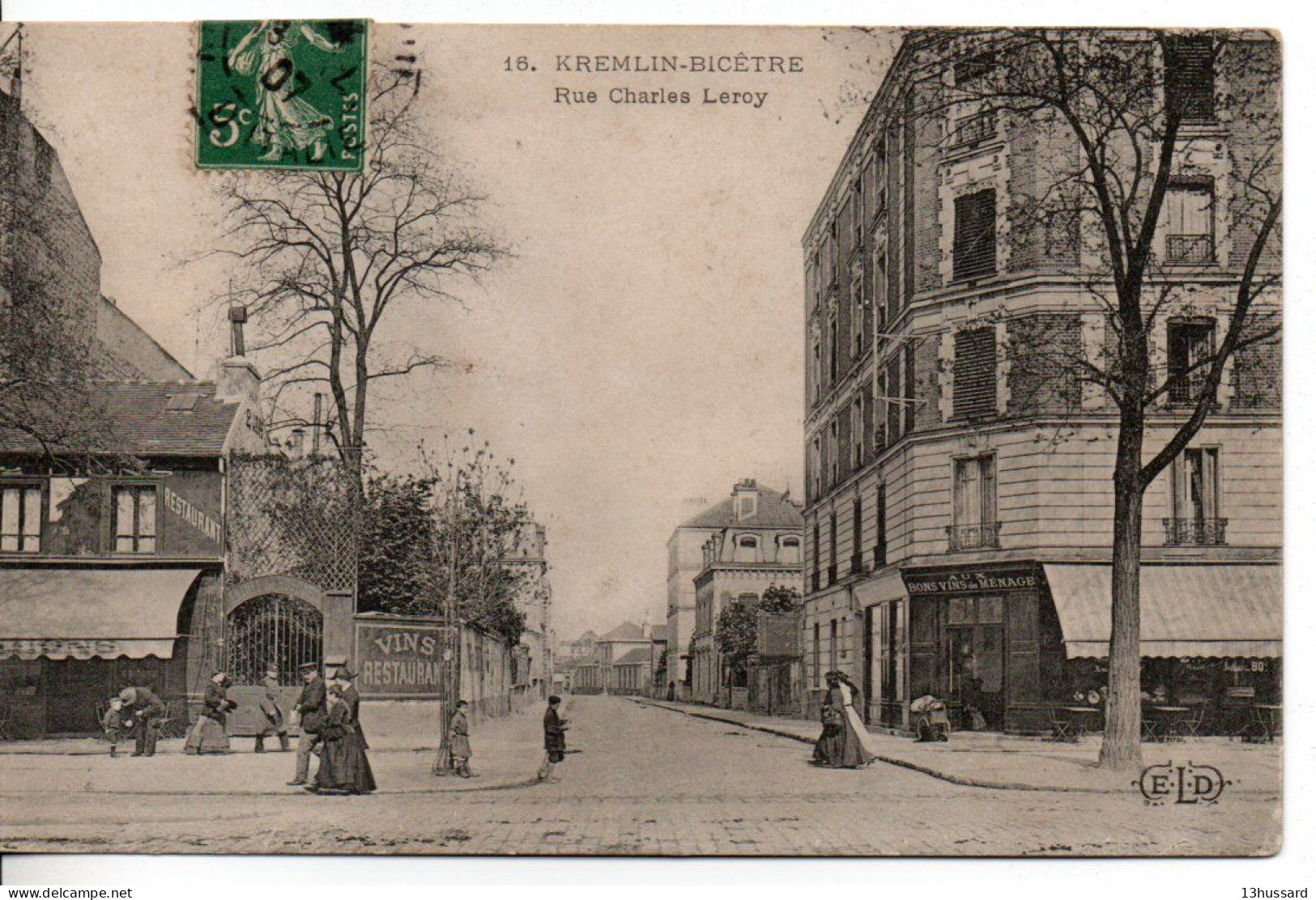 Carte Postale Ancienne Le Kremlin Bicêtre - Rue Charles Leroy - Kremlin Bicetre