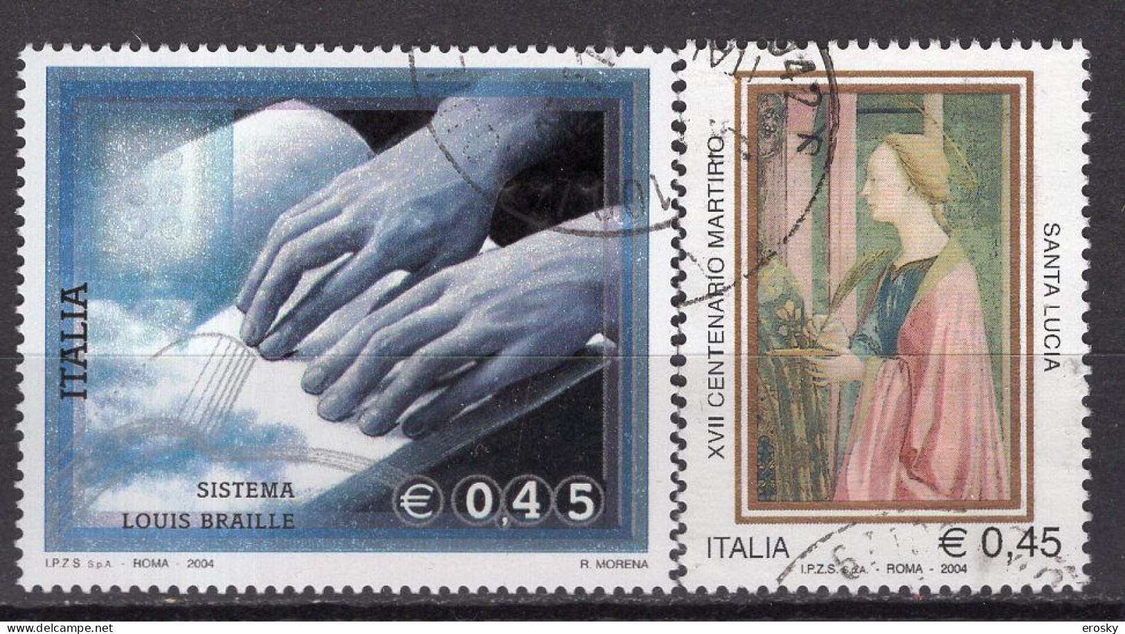 Y5285 - ITALIA Ss N°2790/91 - ITALIE Yv N°2750/51 - 2001-10: Gebraucht