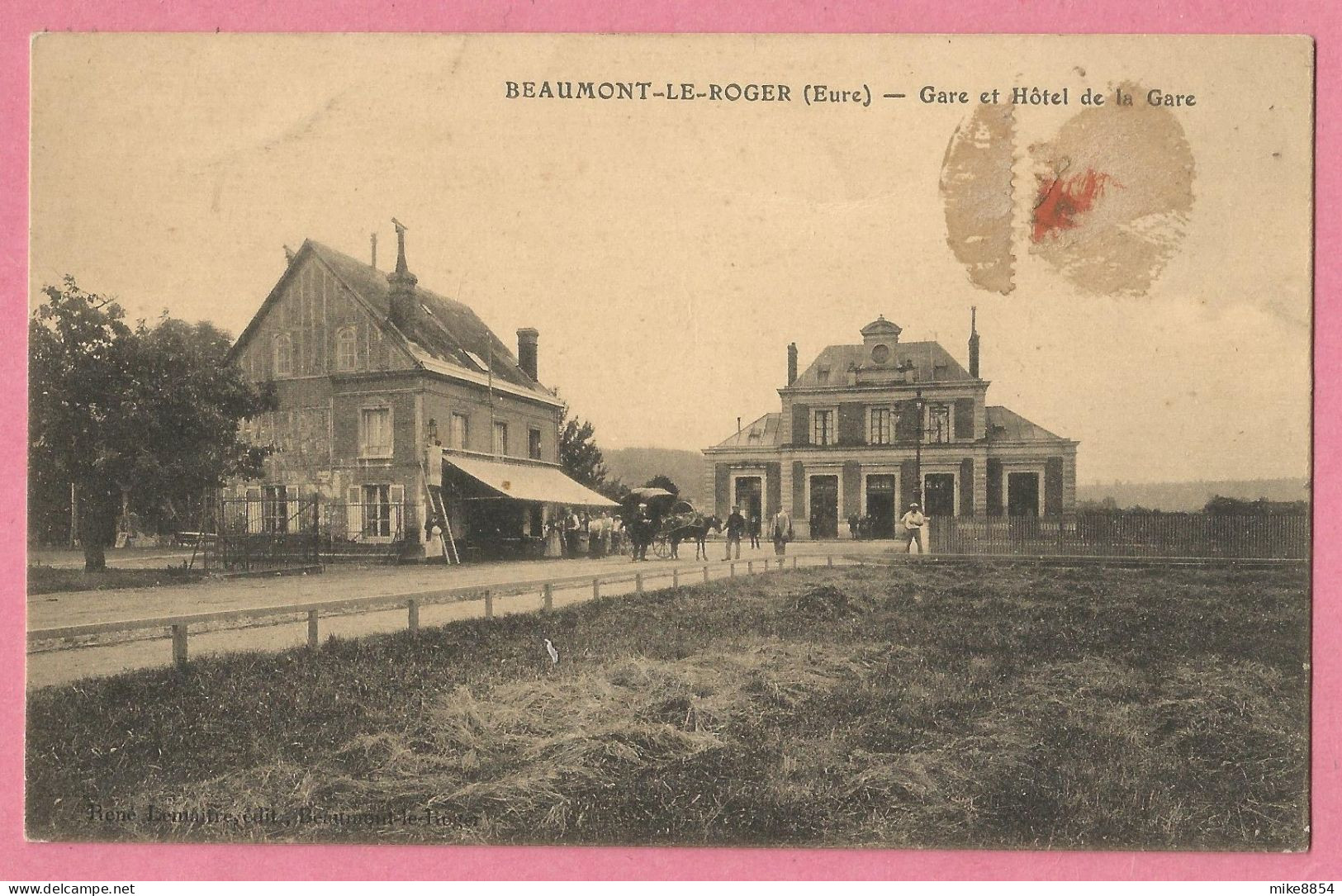 SAS0691  CPA  BEAUMONT-LE-ROGER  (Eure)  Gare Et Hôtel De La Gare  +++ - Beaumont-le-Roger