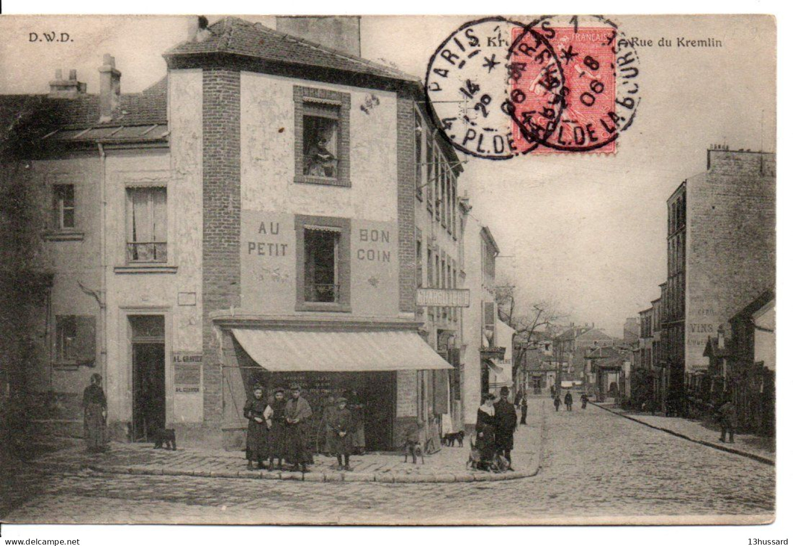 Carte Postale Ancienne Le Kremlin Bicêtre - Rue Du Kremlin - Kremlin Bicetre