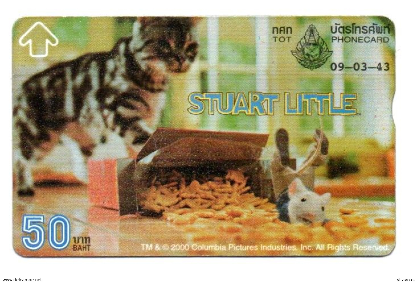 Chat Cat Animal  Carte Thaïlande Card (K 336) - Thaïlande