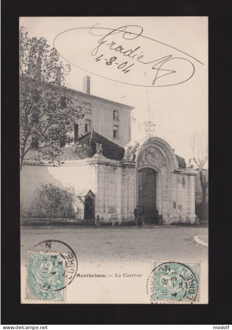 CPA - 42 - Montbrison - La Caserne - Circulée En 1904 - Montbrison