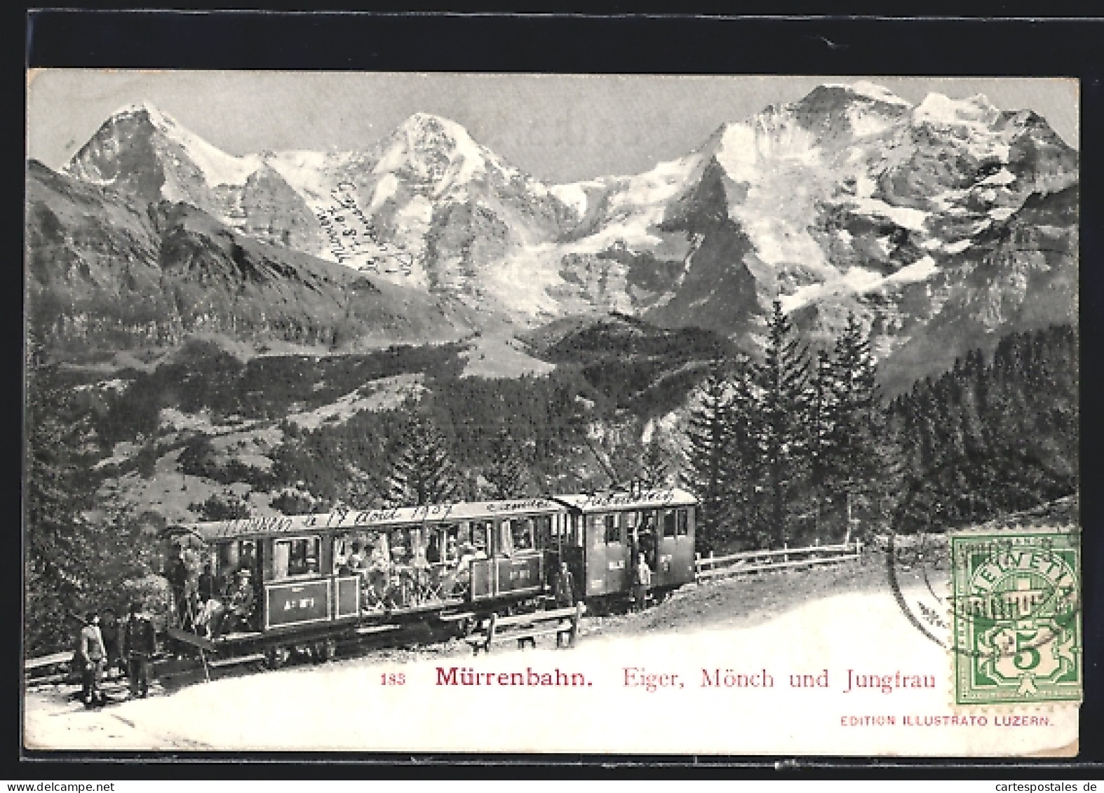 AK Mürrenbahn, Eiger, Mönch Und Jungfrau  - Other & Unclassified