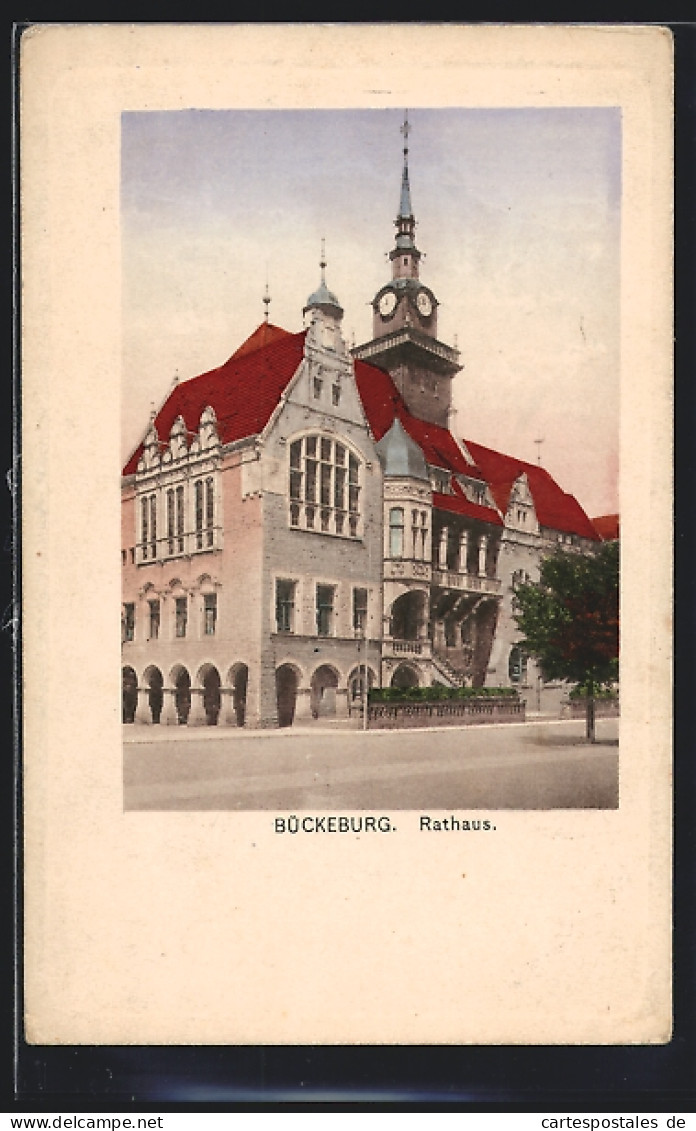 AK Bückeburg, Partie Am Rathaus  - Bueckeburg