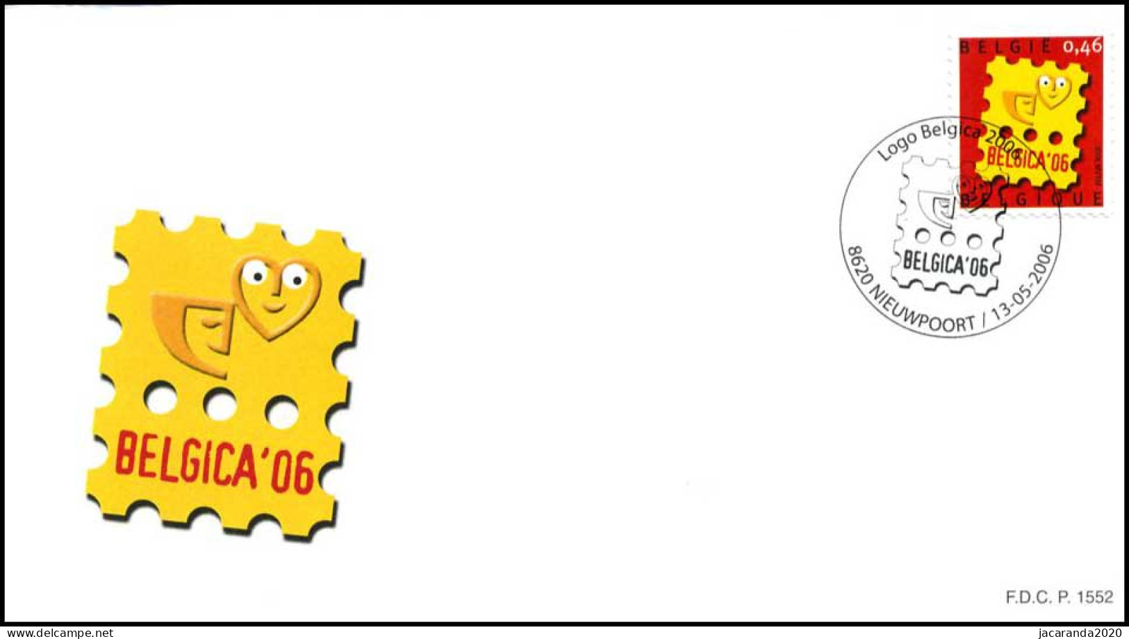 3527 - FDC - Logo Belgica 2006 P1552 - 2001-2010