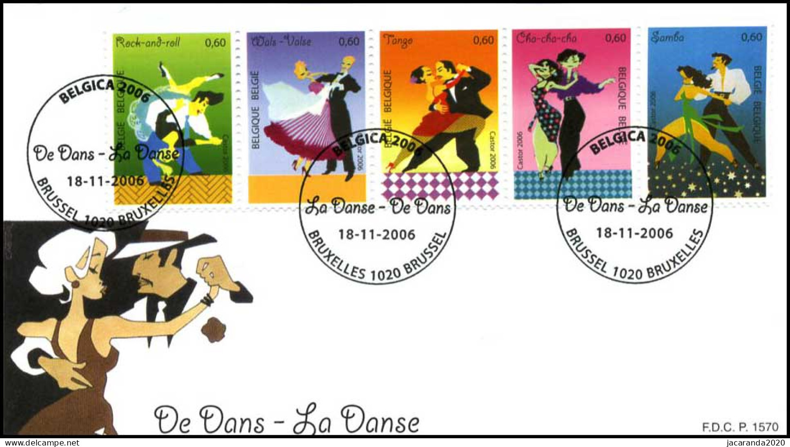 3566/70 - FDC - De Dans P1570 - 2001-2010