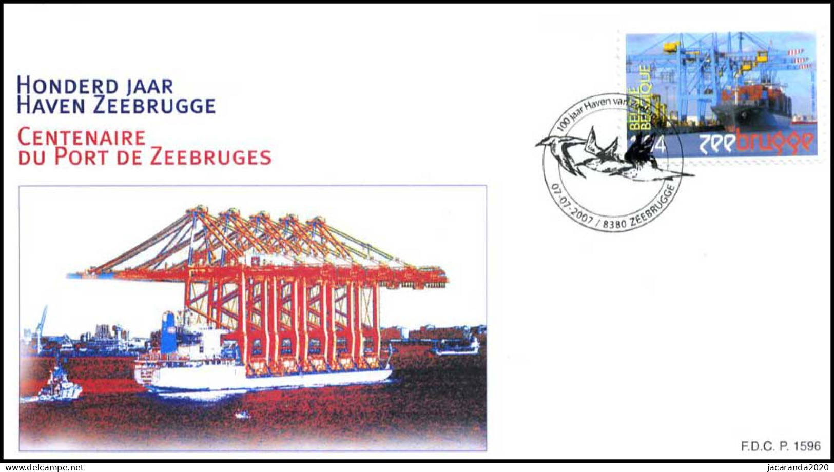 3669 - FDC - 100 Jaar Haven Van Zeebrugge P1596 - 2001-2010