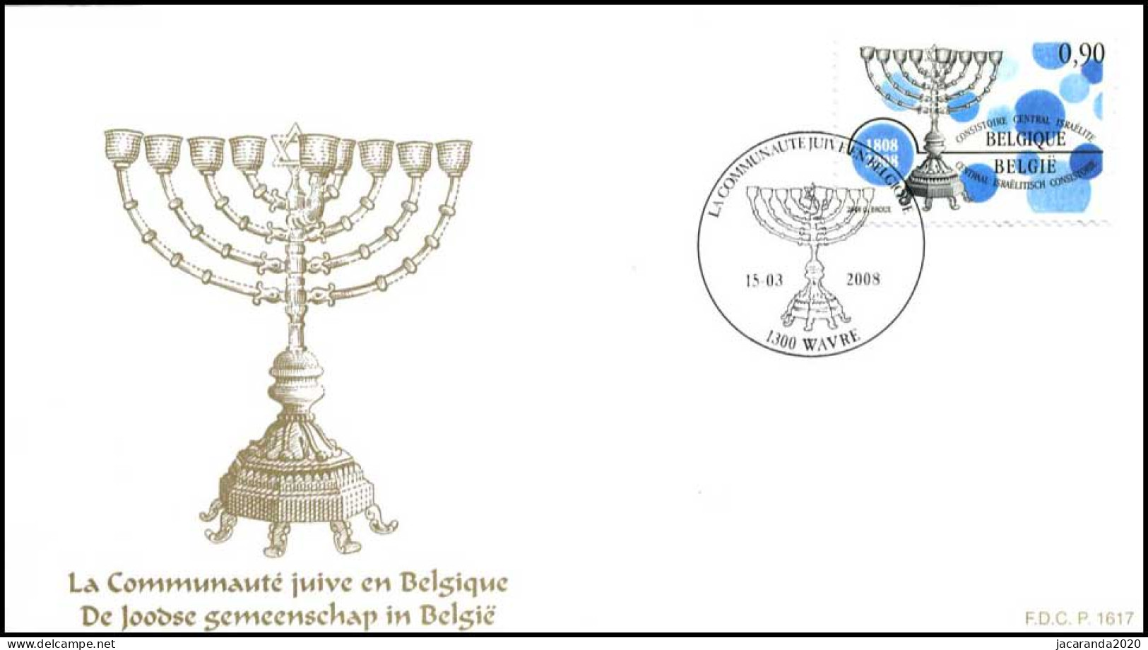 3766 - FDC - De Joodse Gemeenschap In Belgie P1617 - 2001-2010